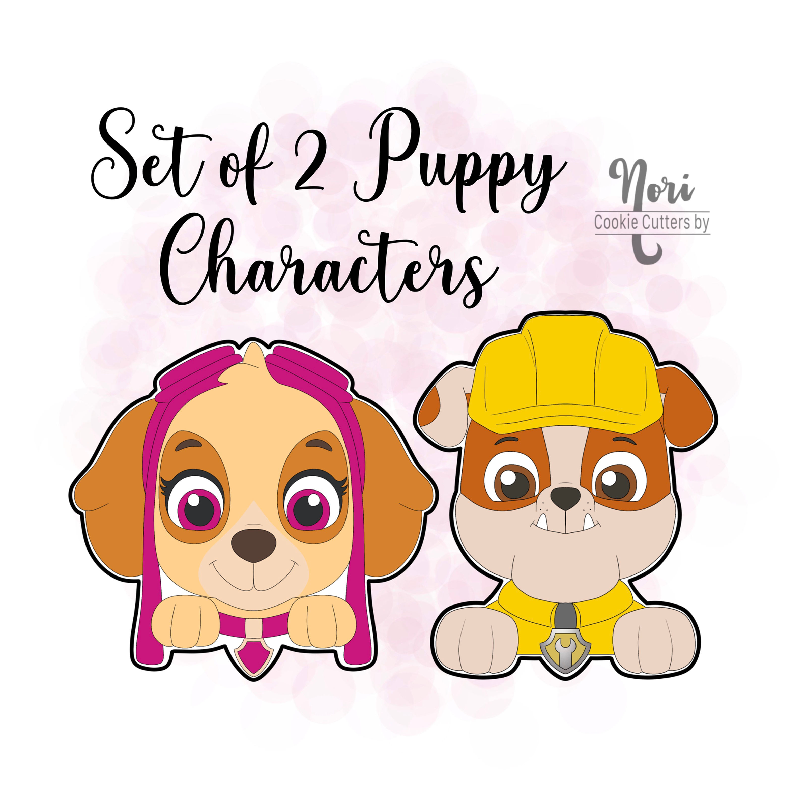 Set of 2 Puppy Character Cookie Cutters - CN2151-52