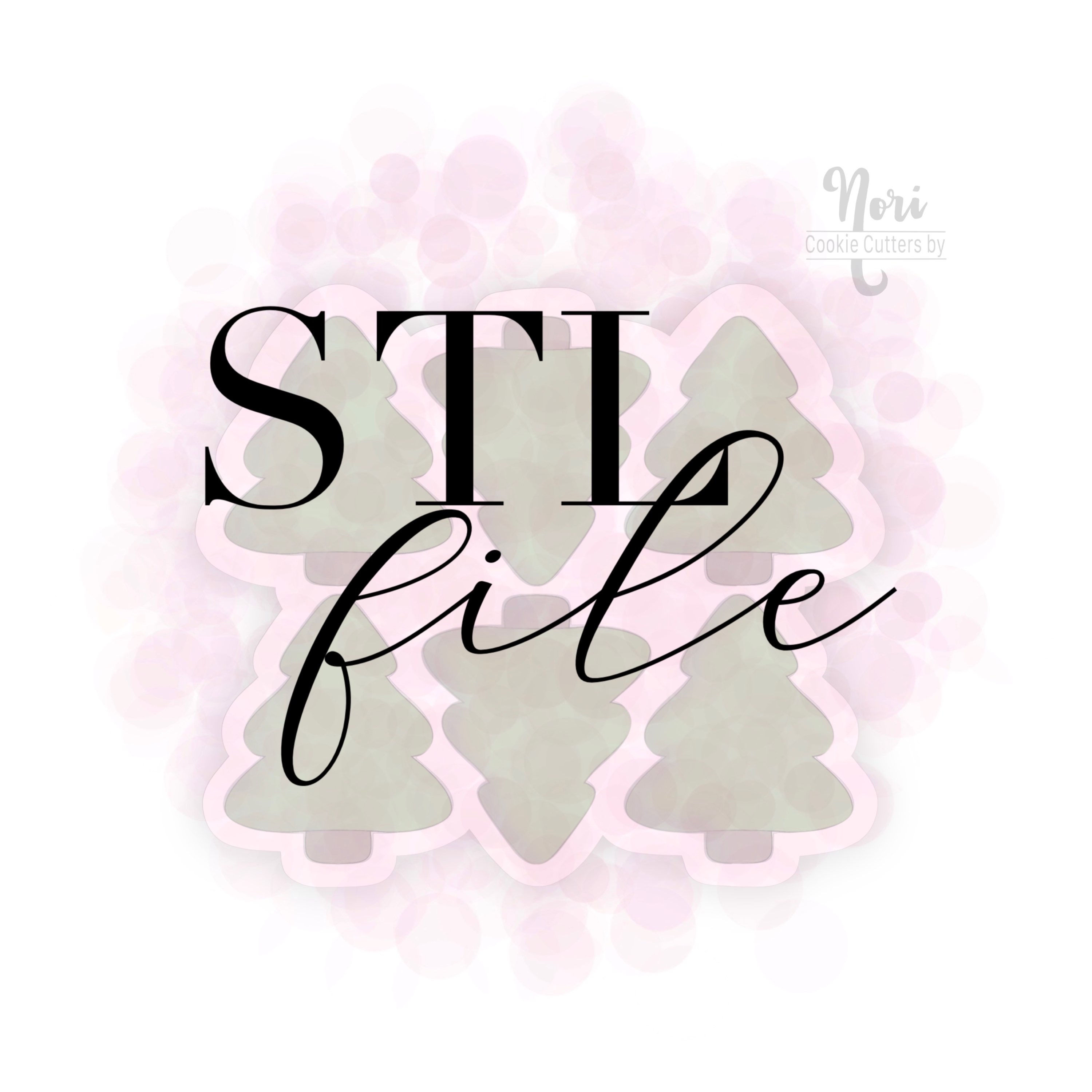 STL File - CN1187 - Chubby Tree Multi Cutter  - 2"