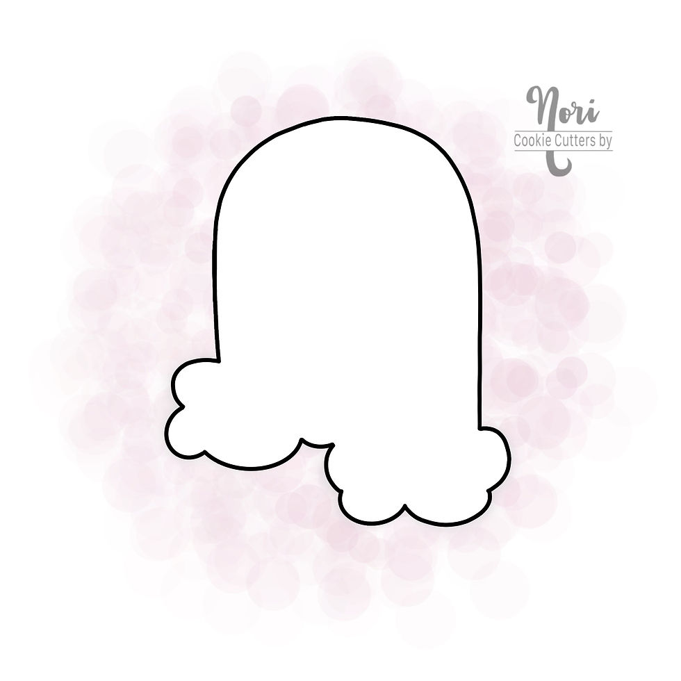 Thumbnail: Rainbow with Clouds Cookie Cutter - CN0092