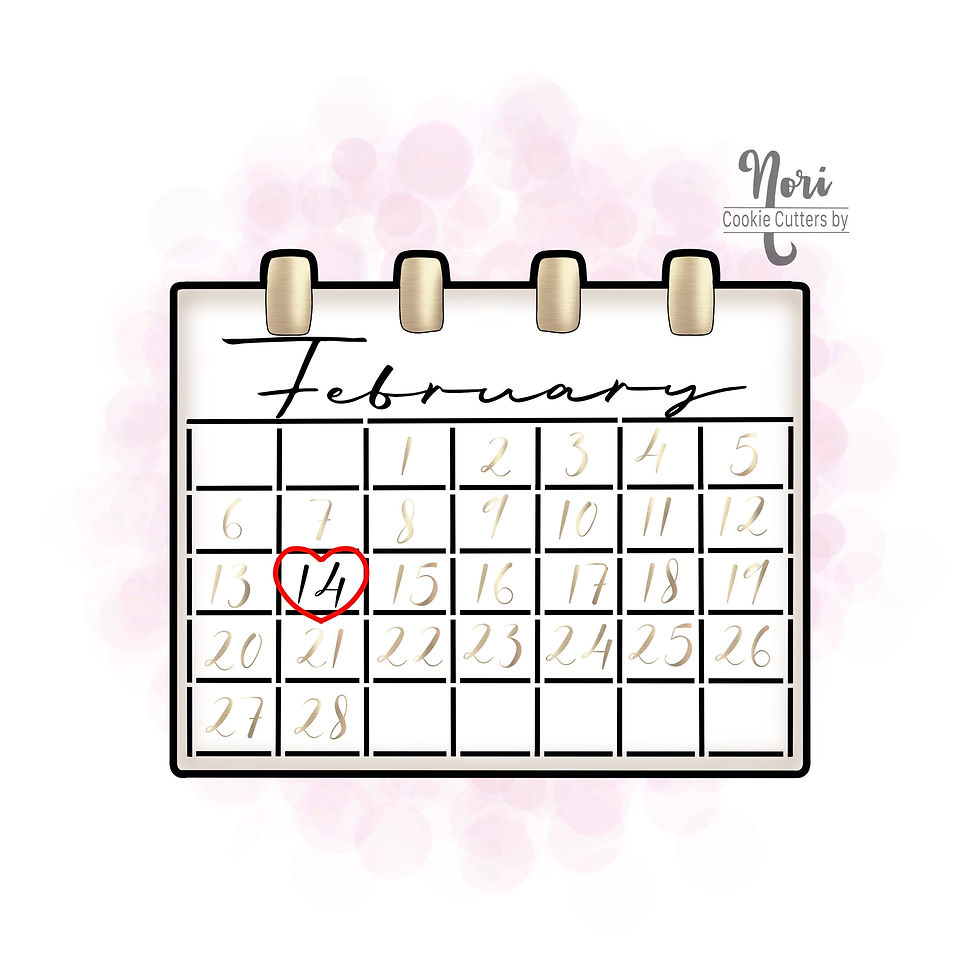 Calendar Cookie Cutter and optional Stencil - CN0925
