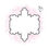 Thumbnail: Snowflake 2 Plaque Cookie Cutter and optional Stencil - CN0825