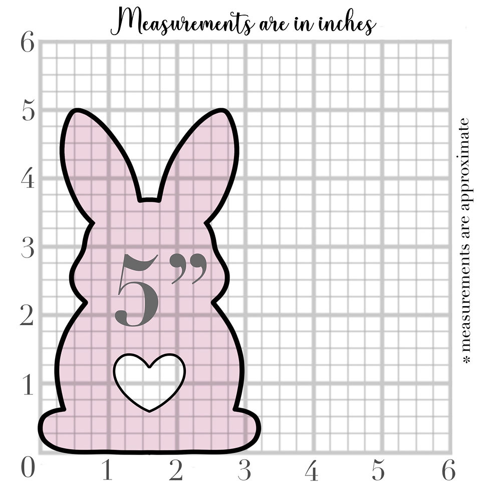 Thumbnail: Bunny silhouette with Heart Cutout Cookie Cutter - CN0961