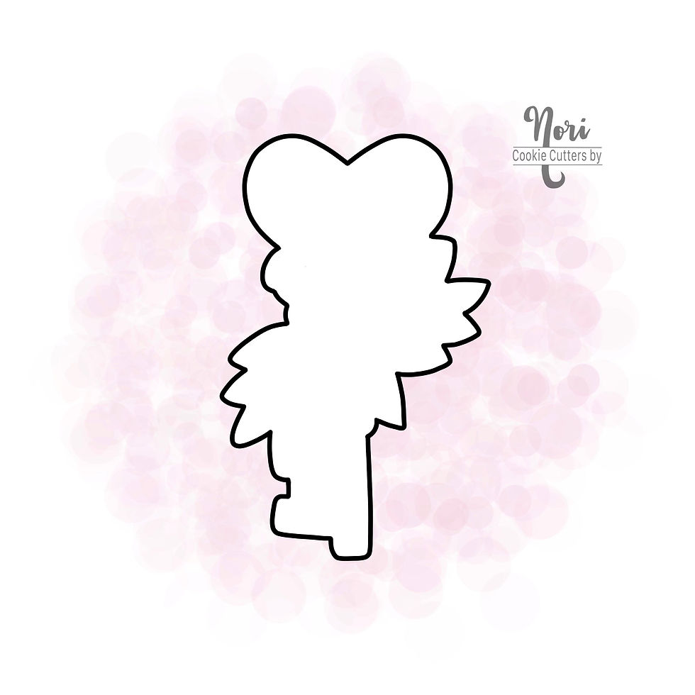 Thumbnail: Floral Key Cookie Cutter - CN0938