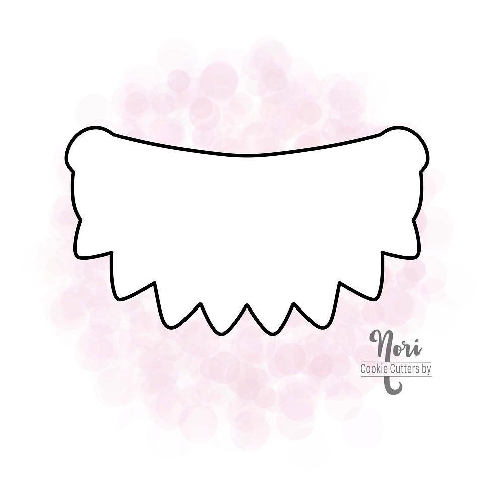 Thumbnail: Happy Birthday Banner Cookie Cutter - CN2168