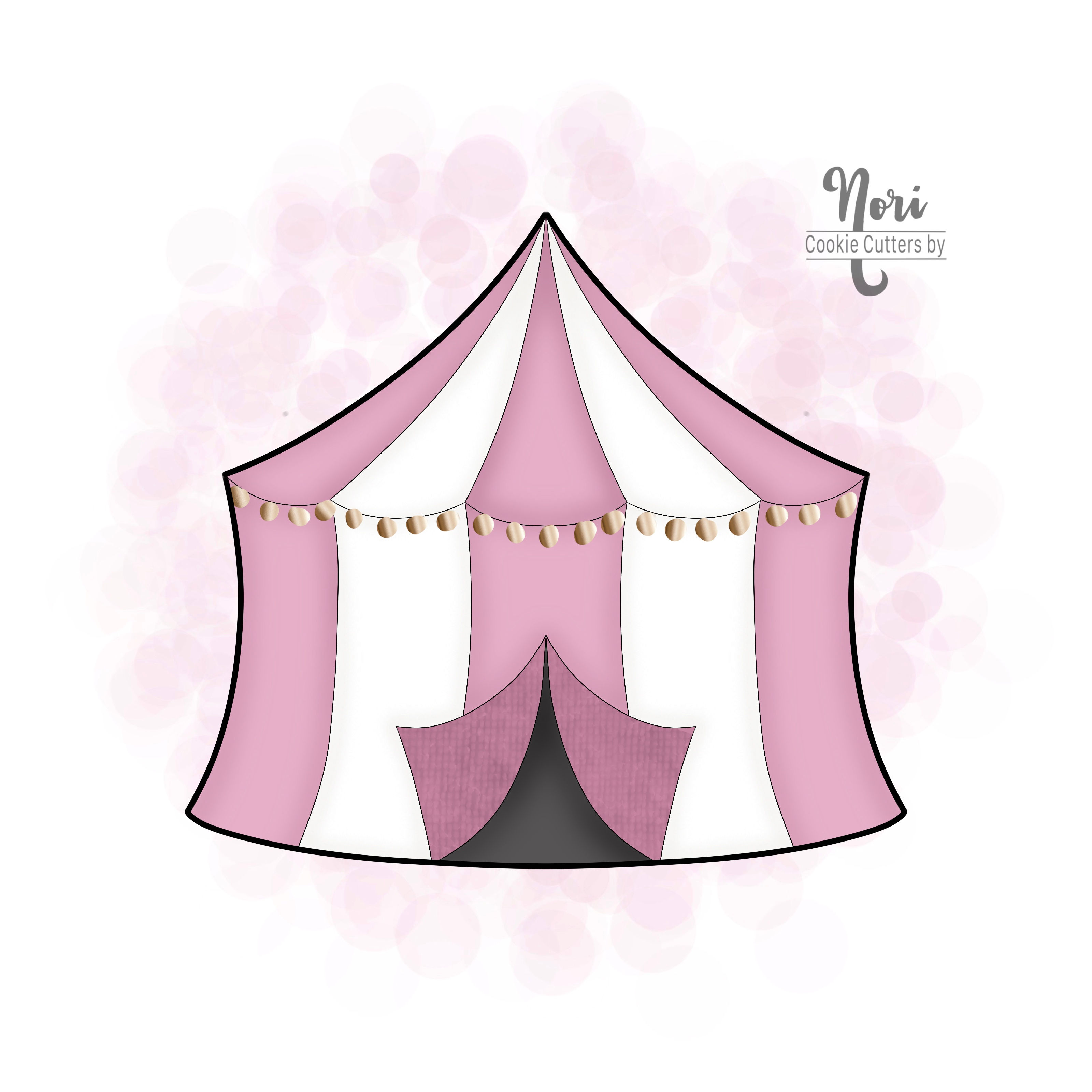 Circus Tent 2 Cookie Cutter - CN1906