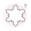 Thumbnail: Snowflake 2 Cookie Cutter and optional Stencil - CN0806