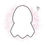 Thumbnail: Bunny Baby Lovey Security Blanket Cookie Cutter - CN1104