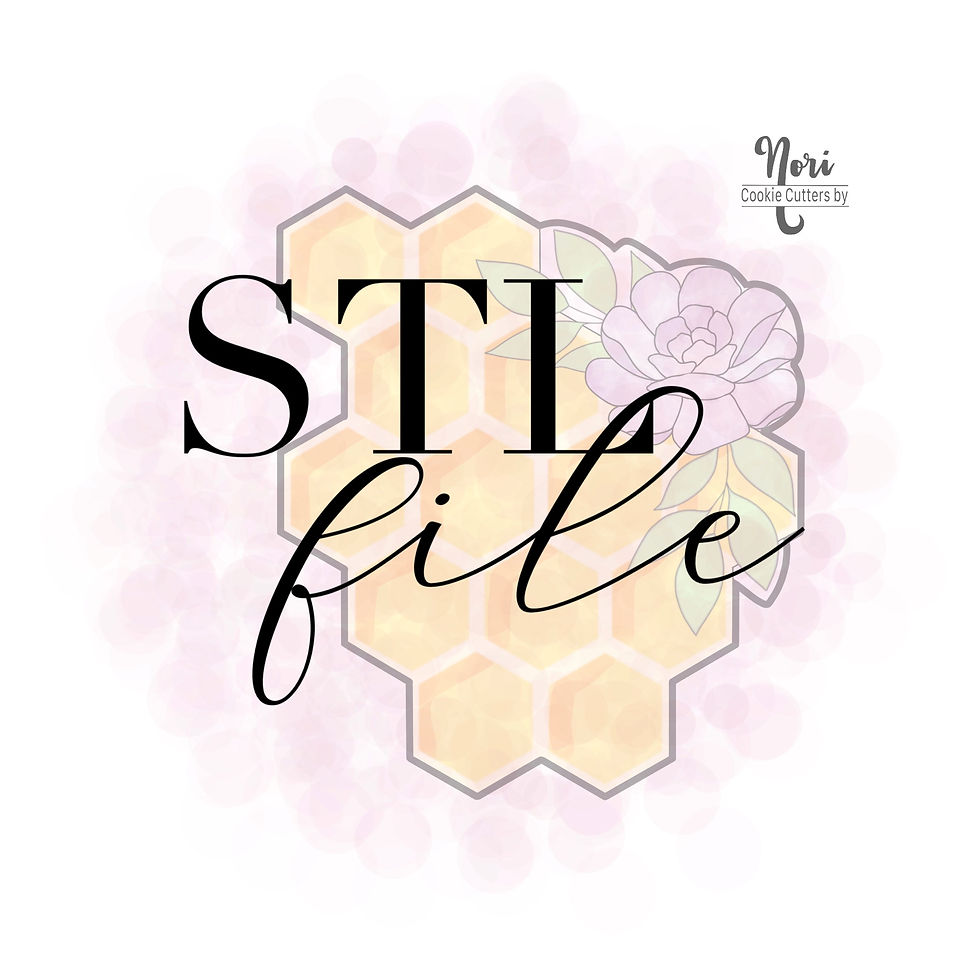 STL File - CN0609 - Floral honeycomb - 3.5”