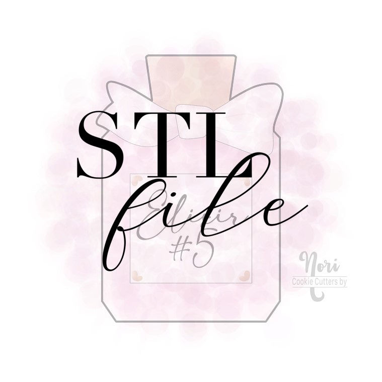 STL File - CN1420 - Perfume Bottle 1 - 3.5" - 4”