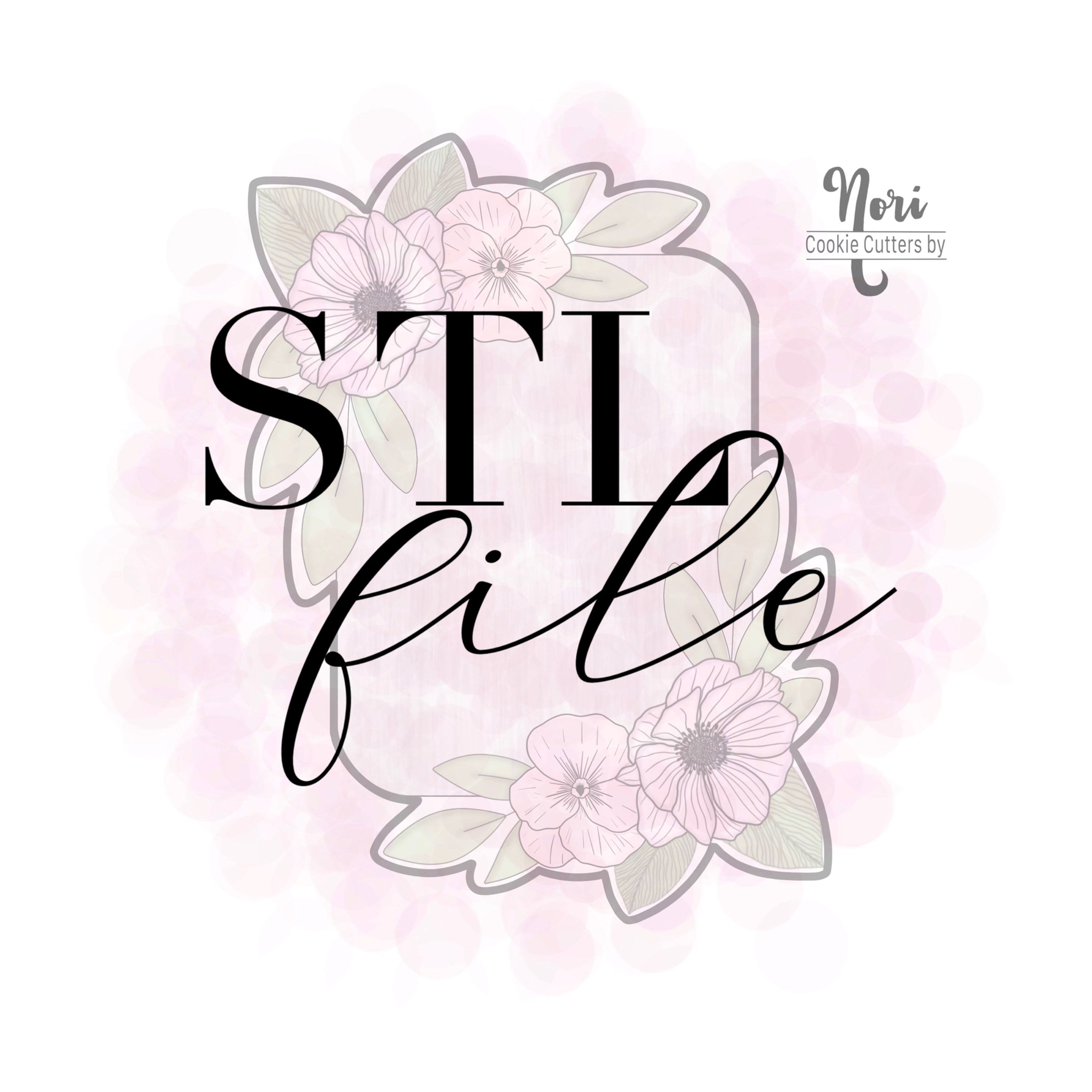 STL File - CN1085 - Floral Nia 2 - 4"
