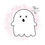 Thumbnail: Chubby Ghost Halloween Cookie Cutter - CN0364