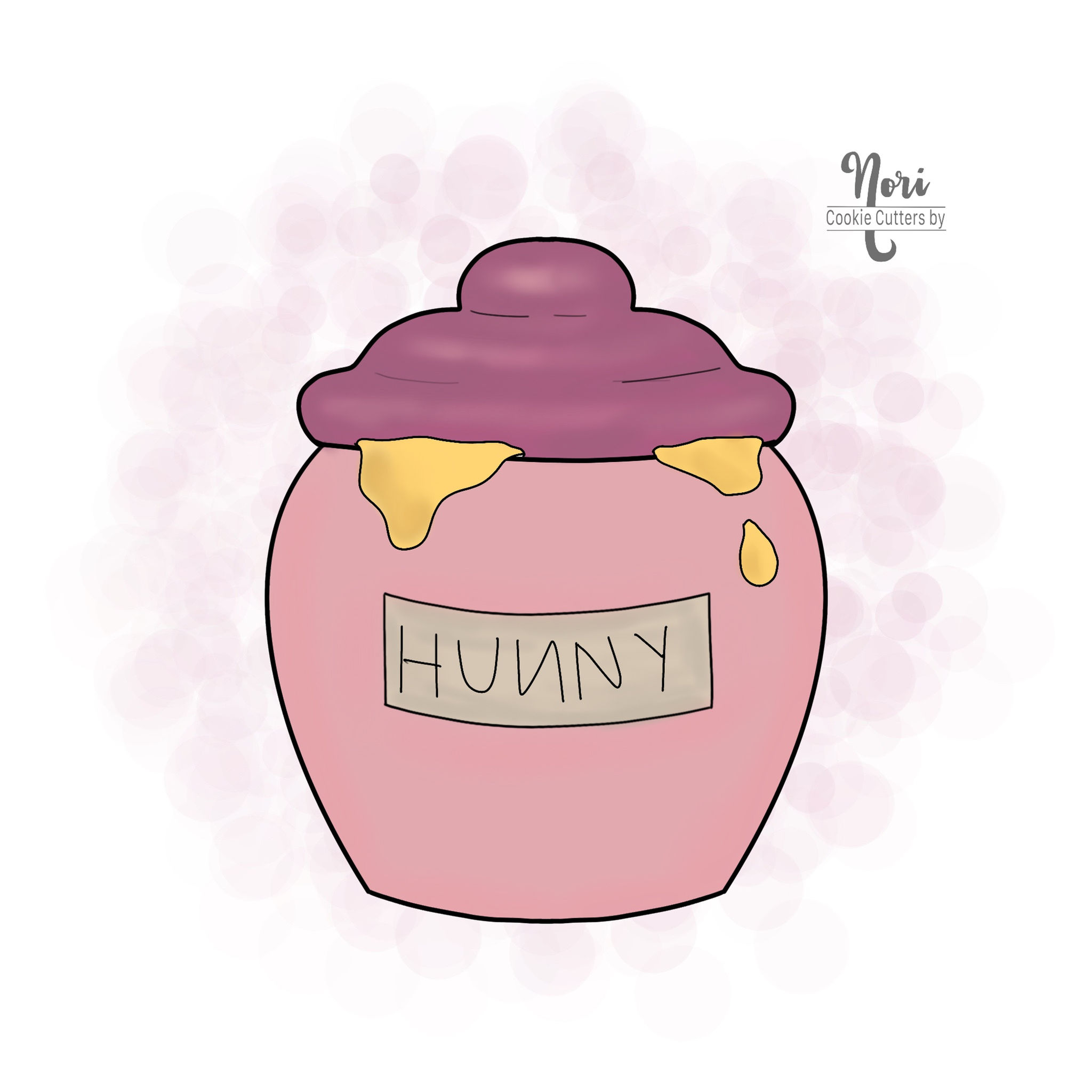 Honey Pot BeeDay Pooh Bear Cookie Cutter - CN0123