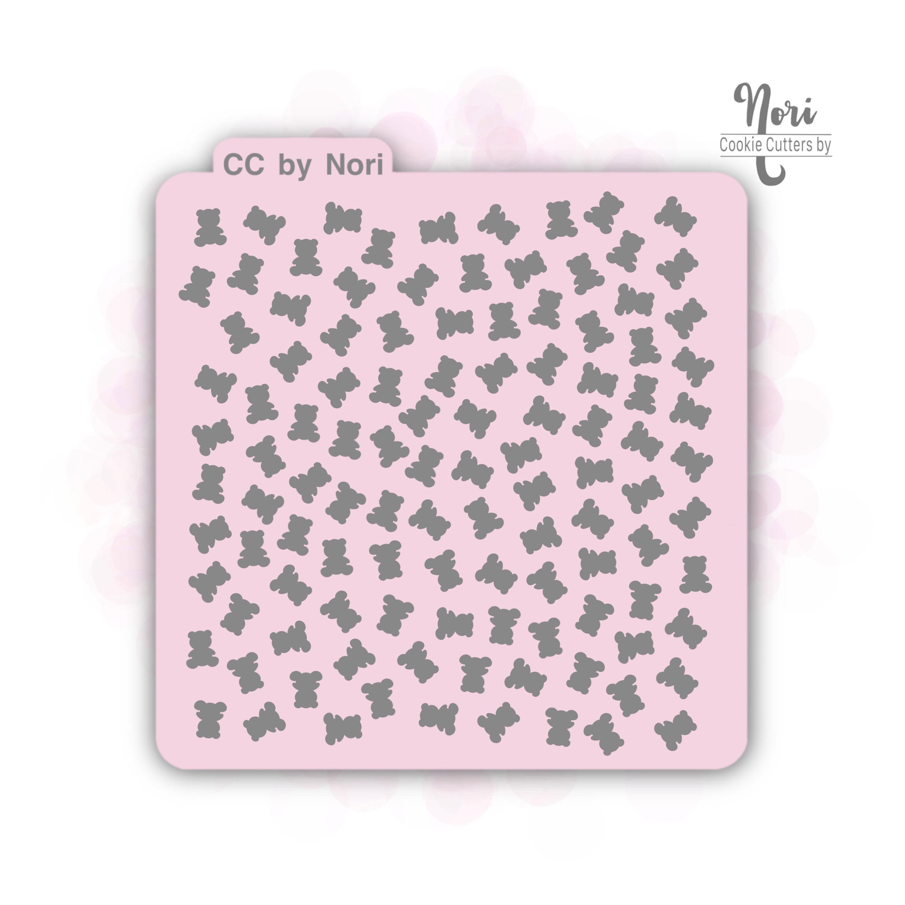 Bear Silhouettes Pattern Stencil - CNP0076