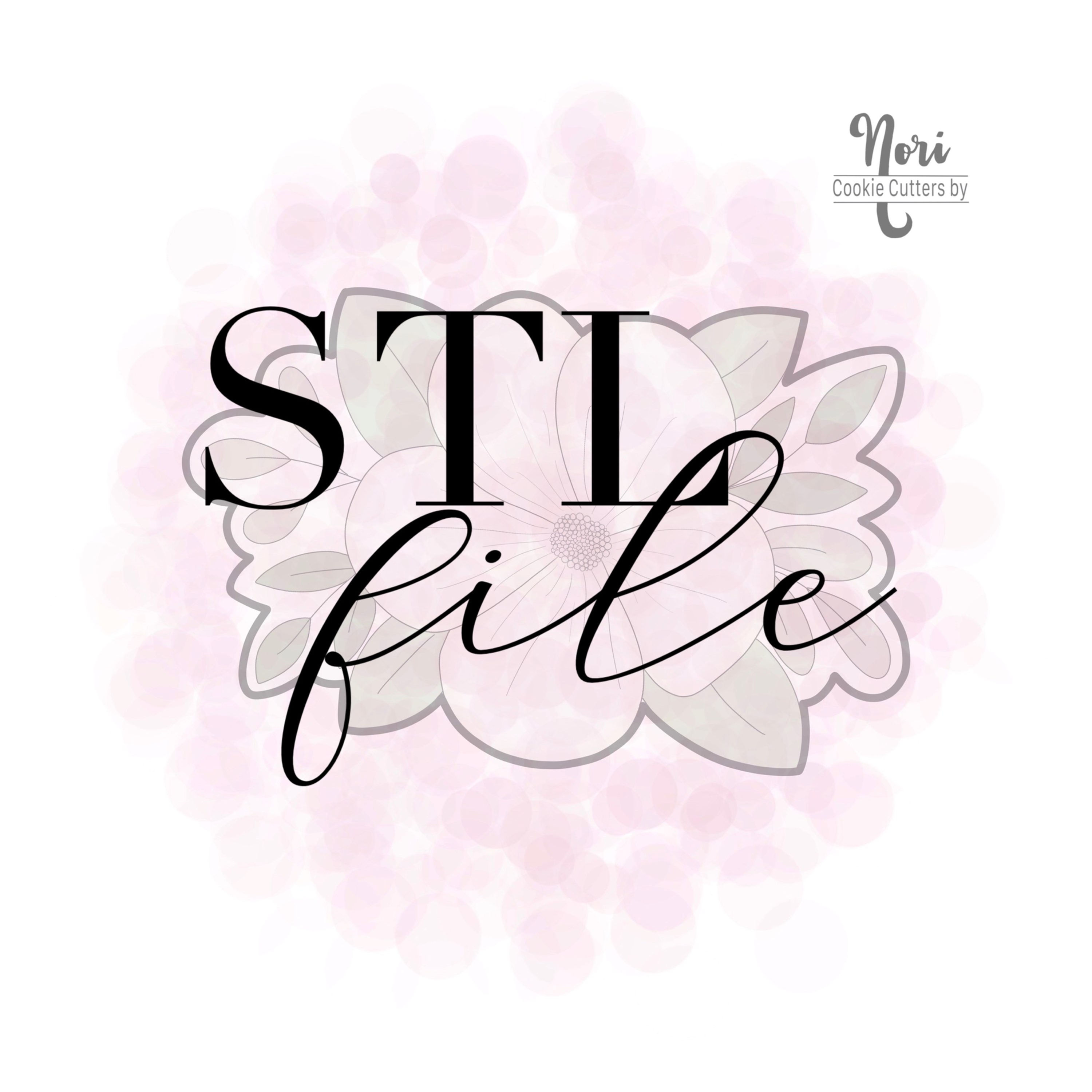 STL File - CN0877 - Floral 14 - 4 and 4.5"