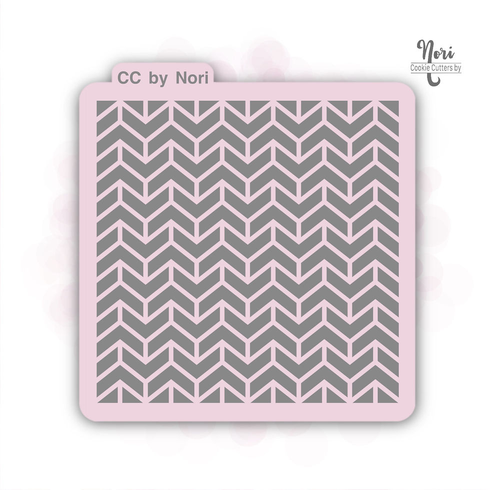 Herringbone 1 Geometric Tile Background Pattern Stencil - CNP0103