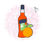 Thumbnail: Alcohol Bottle with Orange Cookie Cutter - CN2009