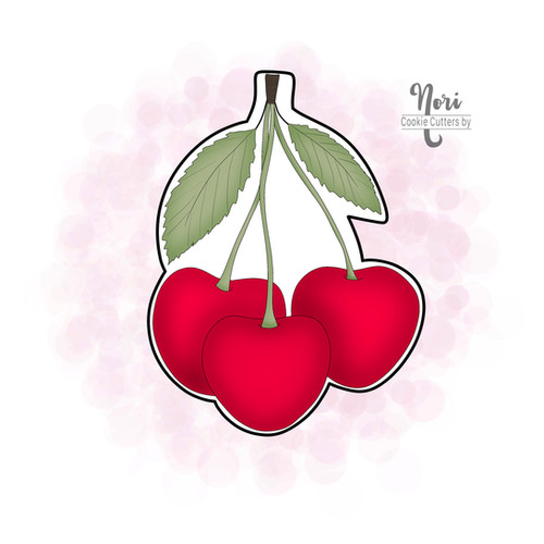 Cherry 4 Cookie Cutter - CN2082 | CC by Nori