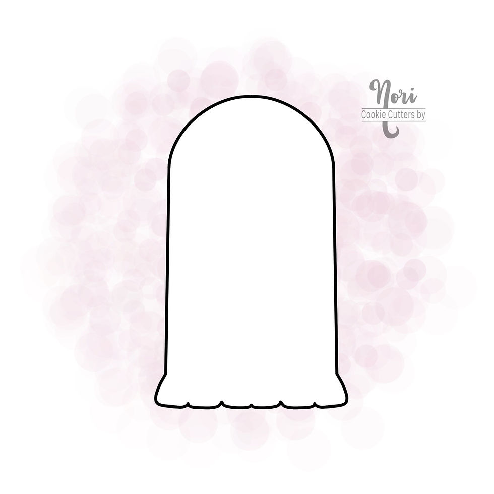 Thumbnail: Boho Tall Rainbow Cookie Cutter - CN0105