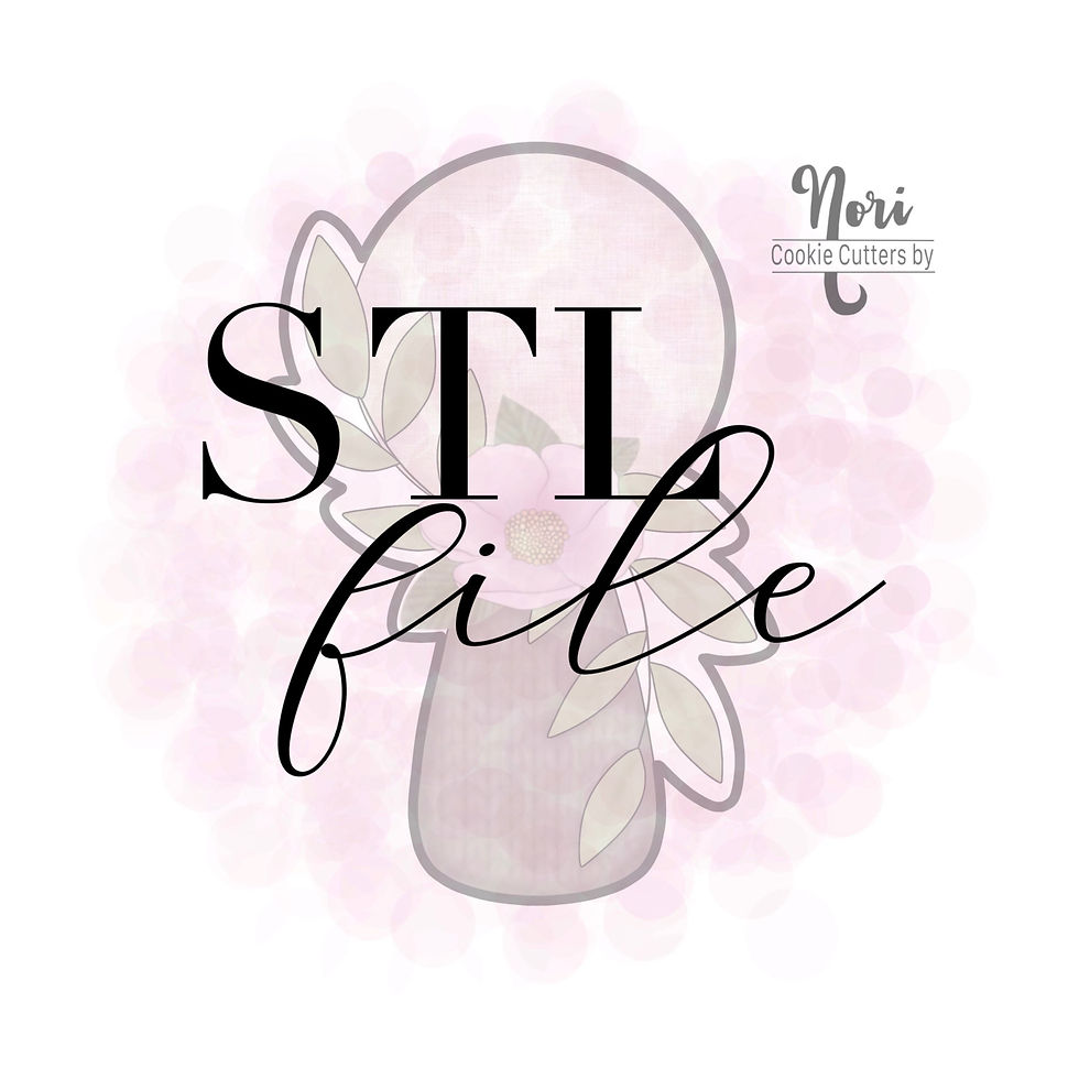 STL File - CN1178 - Floral Rattle 2 - 3.75”