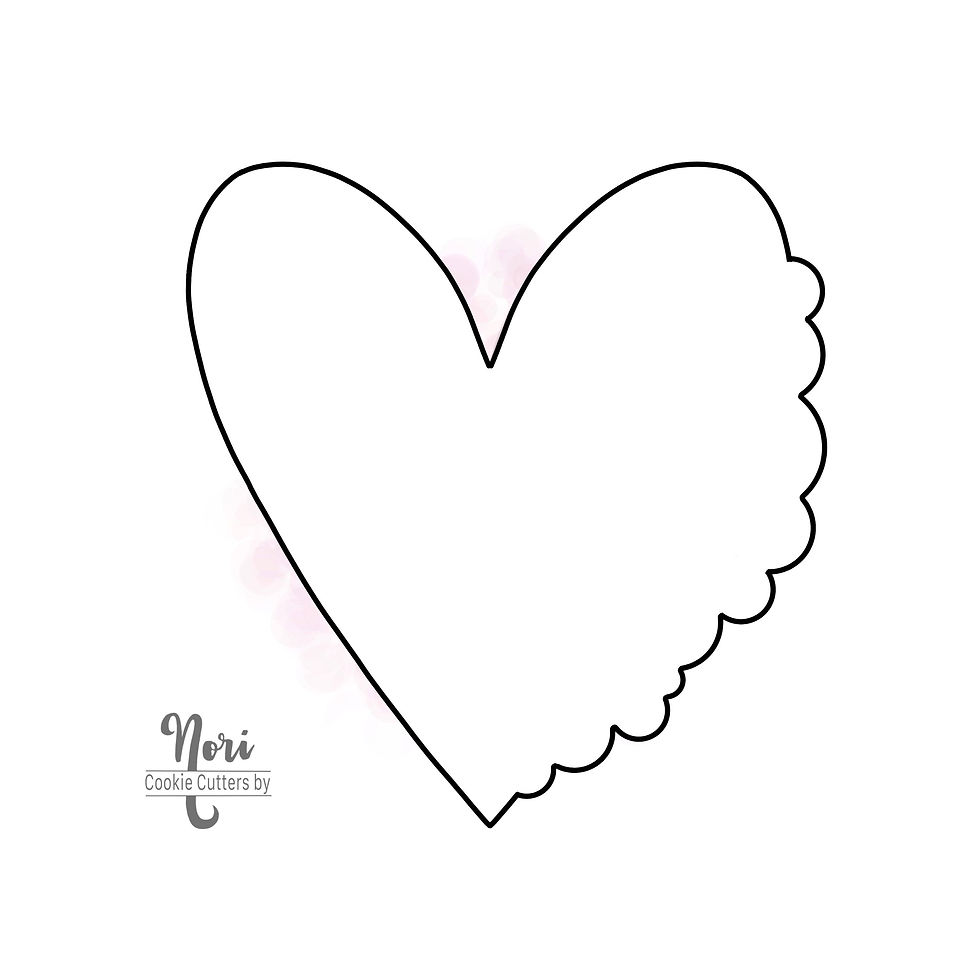 Thumbnail: Bubble Heart 1 Cookie Cutter - CN1292