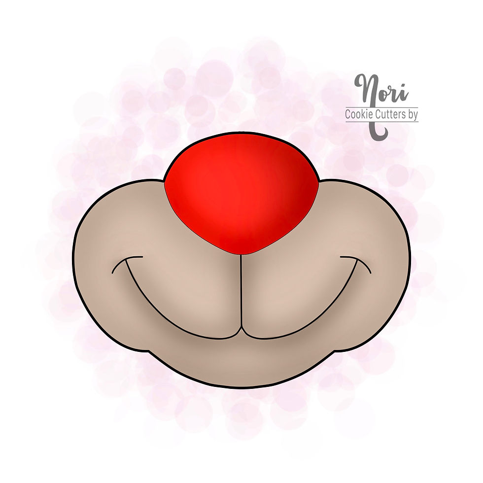 Rudolf Face 2 Cookie Cutter - CN1298