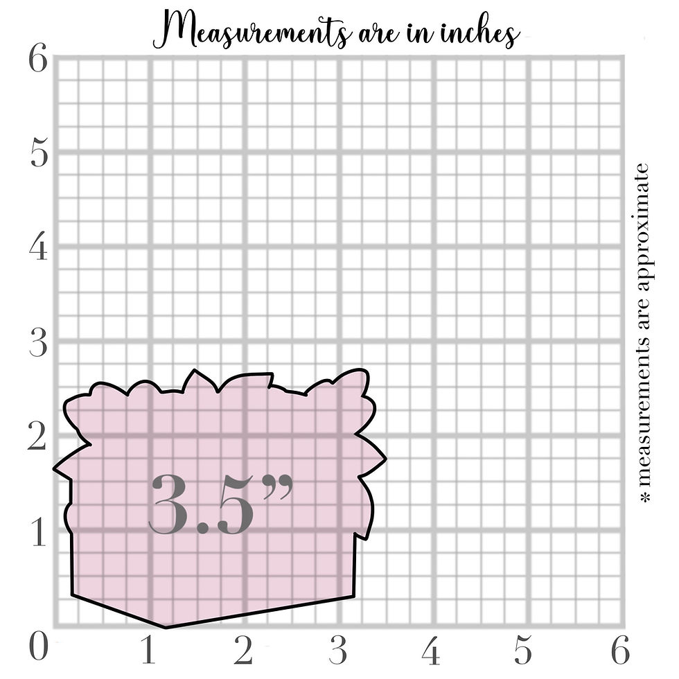 Thumbnail: Floral Crate Flower Cookie Cutter - CN0068