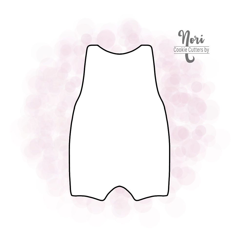 Thumbnail: Baby Romper Cookie Cutter - CN0252
