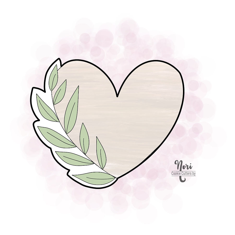 Floral Heart Cookie Cutter - CN0516