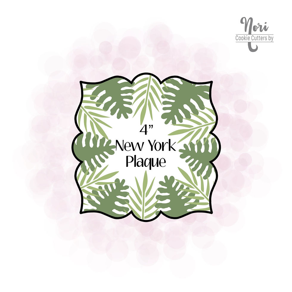 Thumbnail: Tropical Layered Leaves Boarder 1  Pattern Stencil - CNP0127