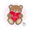 Thumbnail: Teddy Bear with heart Valentines Day Bear - CN0475