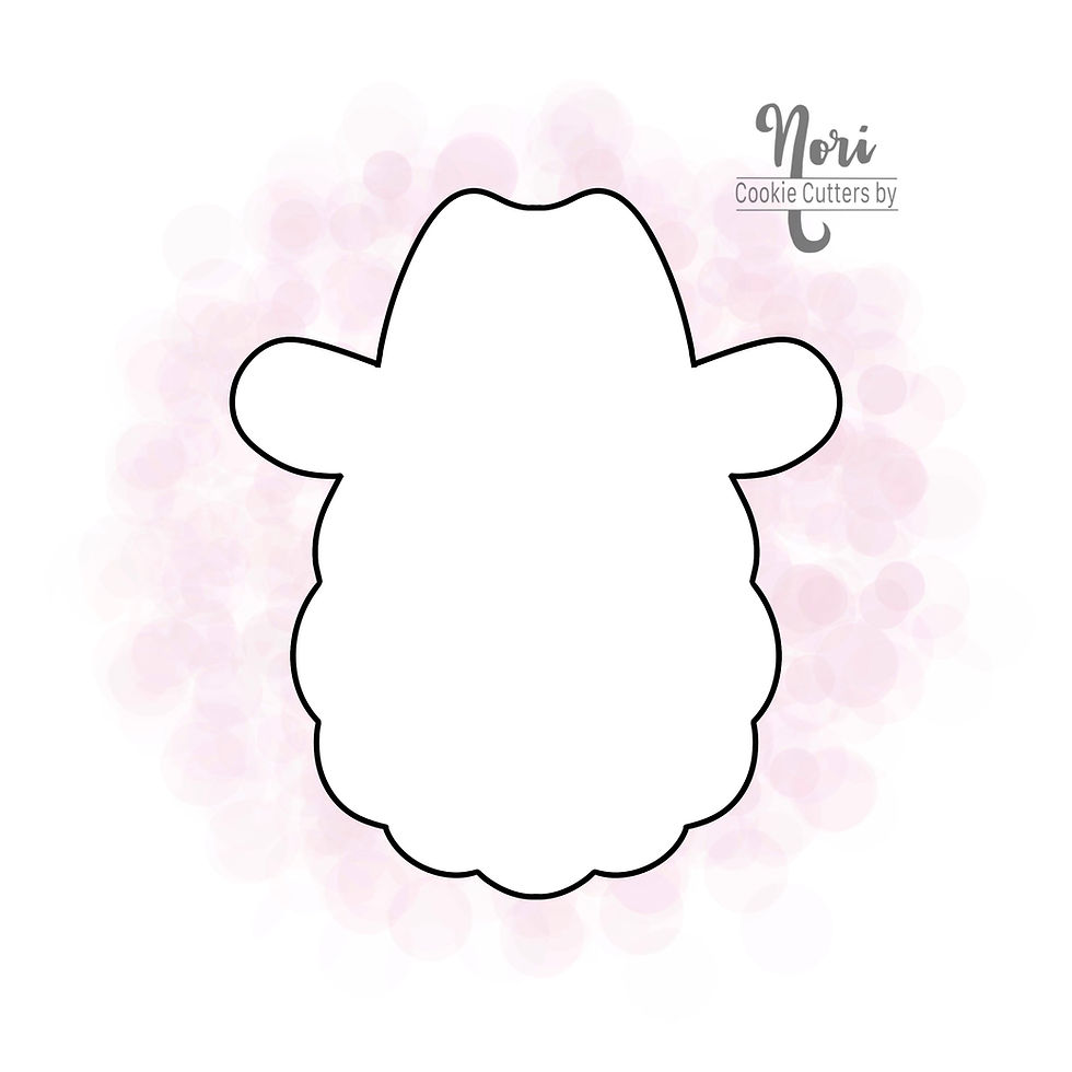 Thumbnail: Cowboy Santa 2 Christmas Cookie Cutter - CN1874