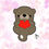 Thumbnail: Otter Valentines Day Cookie Cutter - CN0477