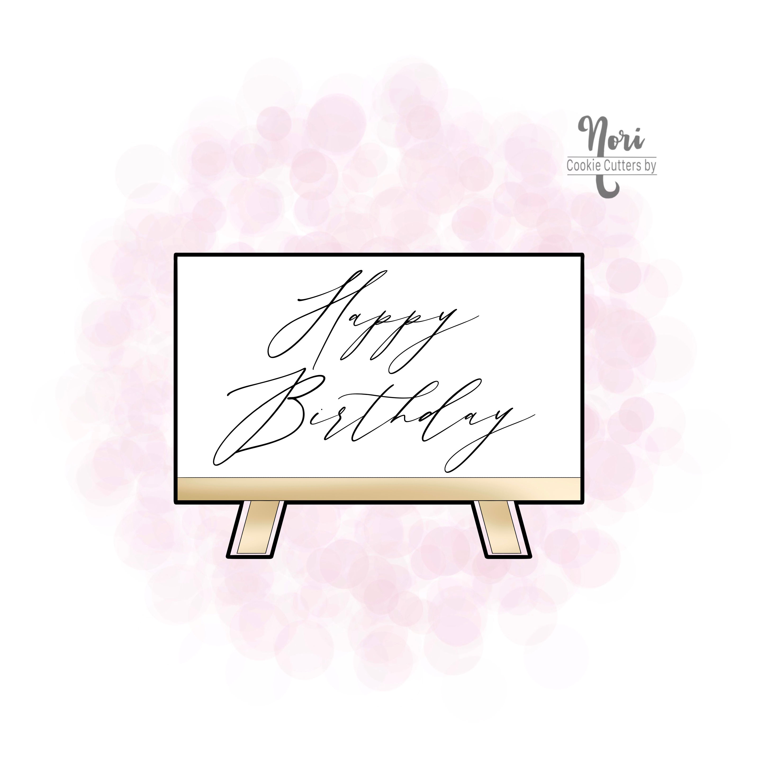 Easel 2 Plaque Cookie Cutter - CN1806