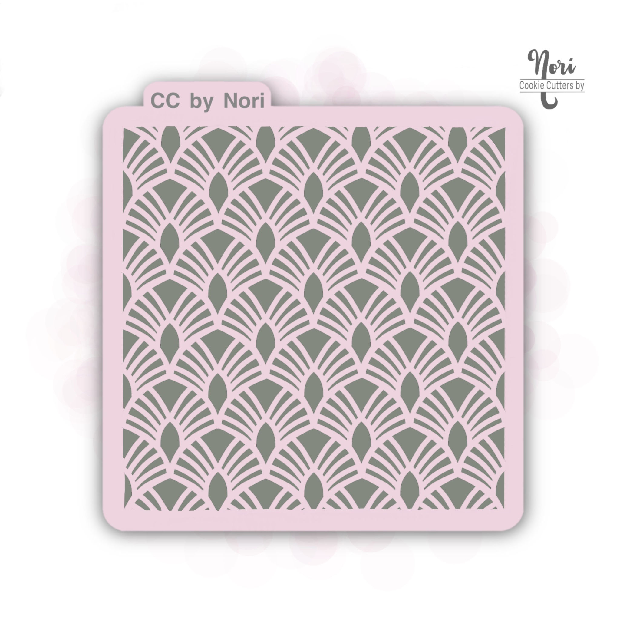 Geometric 2 Background Pattern Stencil - CNP0006
