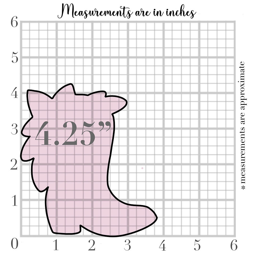 Thumbnail: Floral Cowboy Boots Cookie Cutter - CN1112
