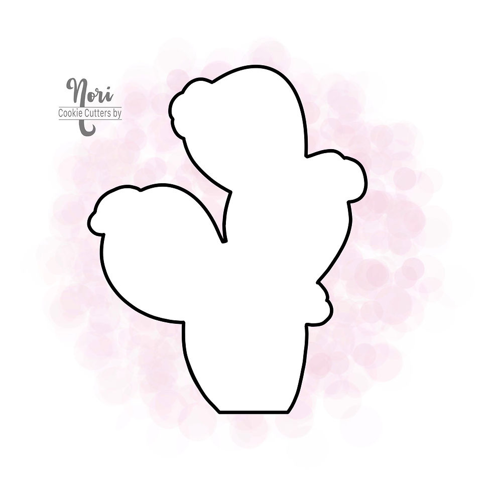 Thumbnail: Floral Cactus Cookie Cutter - CN0890