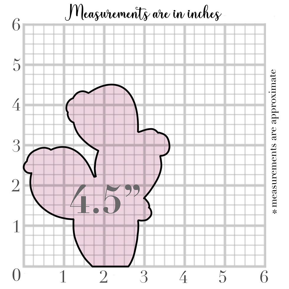Thumbnail: Floral Cactus Cookie Cutter - CN0890