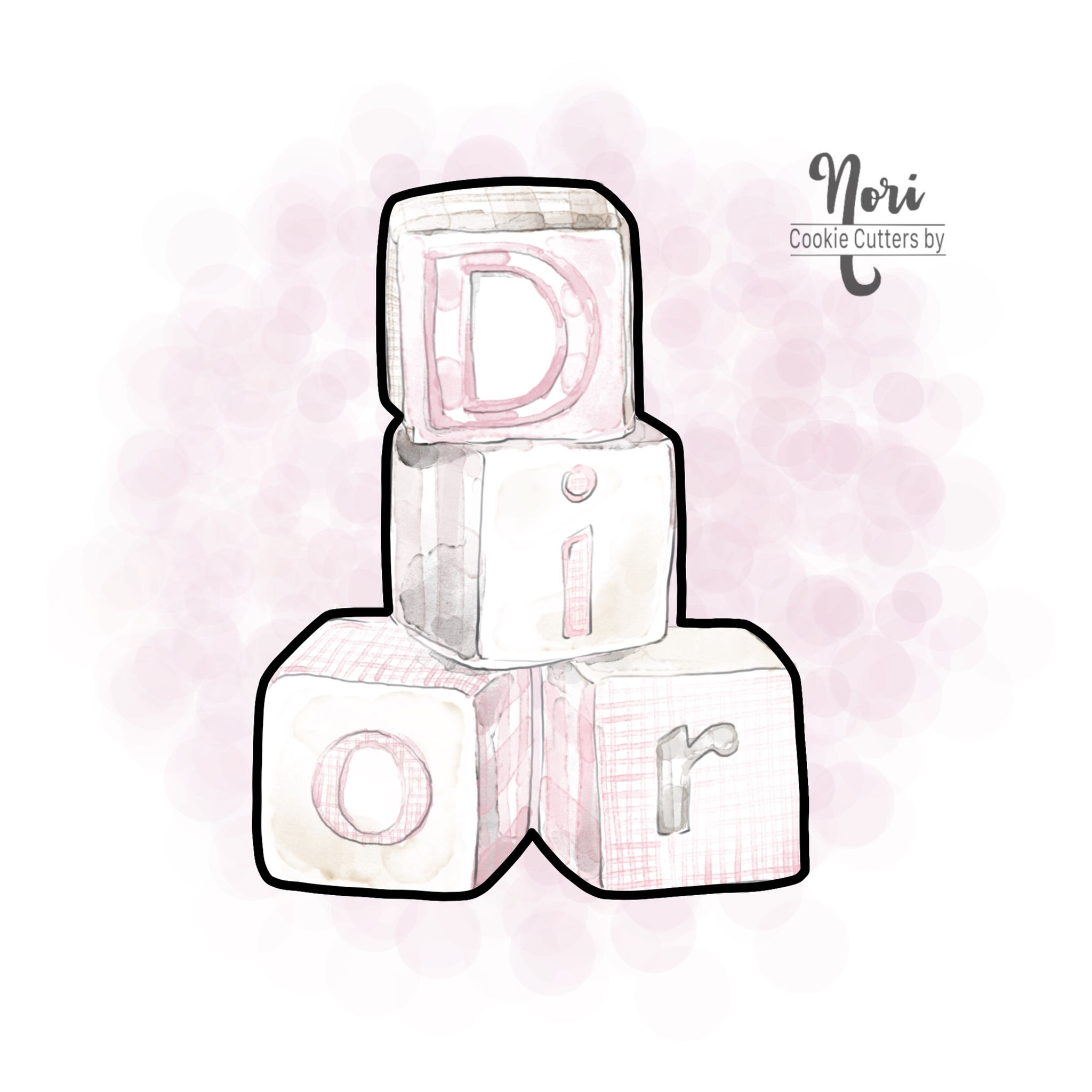 Baby Blocks 4 Cookie Cutter - CN1240