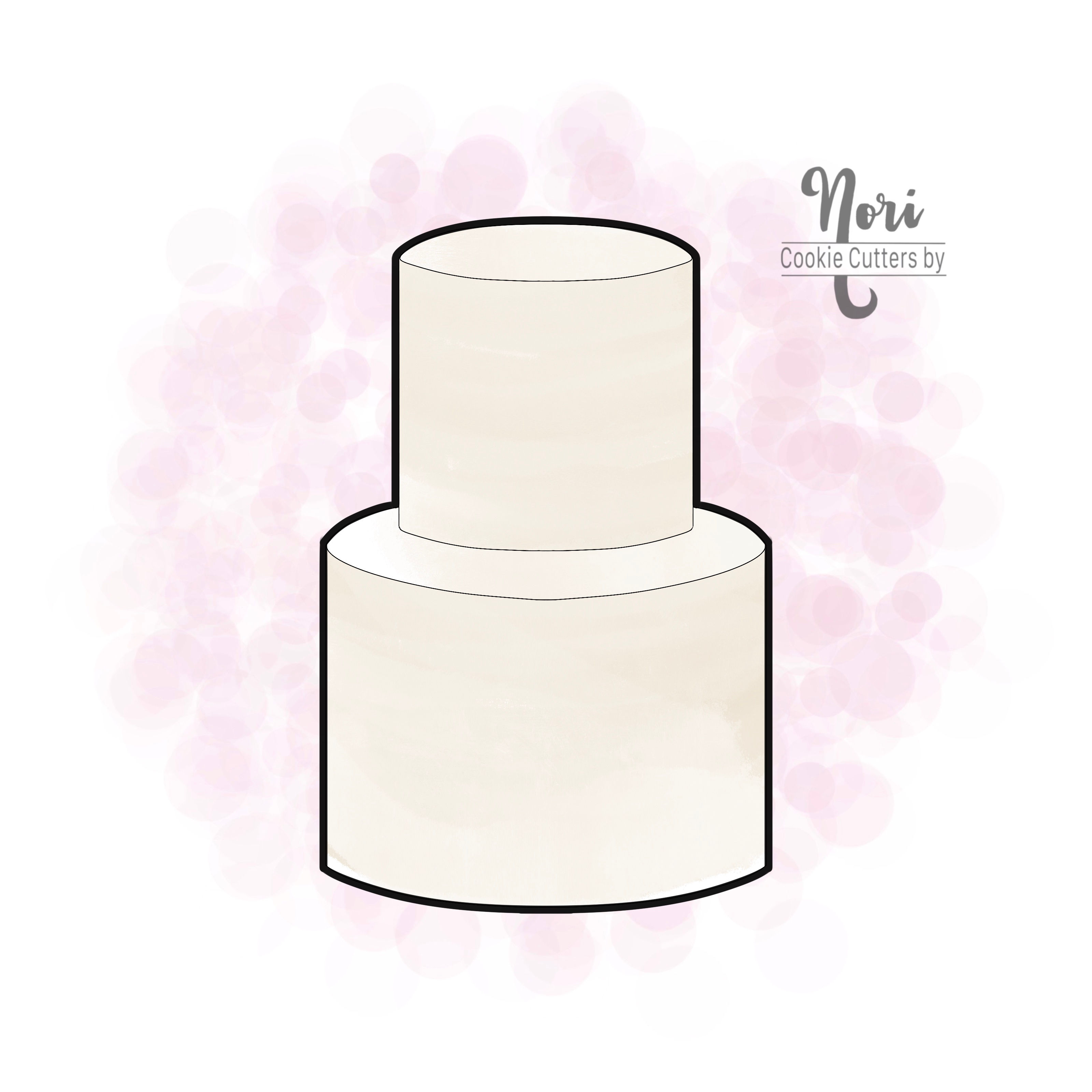 Two Tiered Cake Cookie Cutter - CN2202