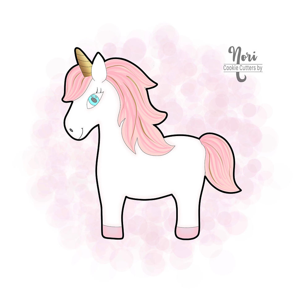 Unicorn 5 Cookie Cutter - CN1487