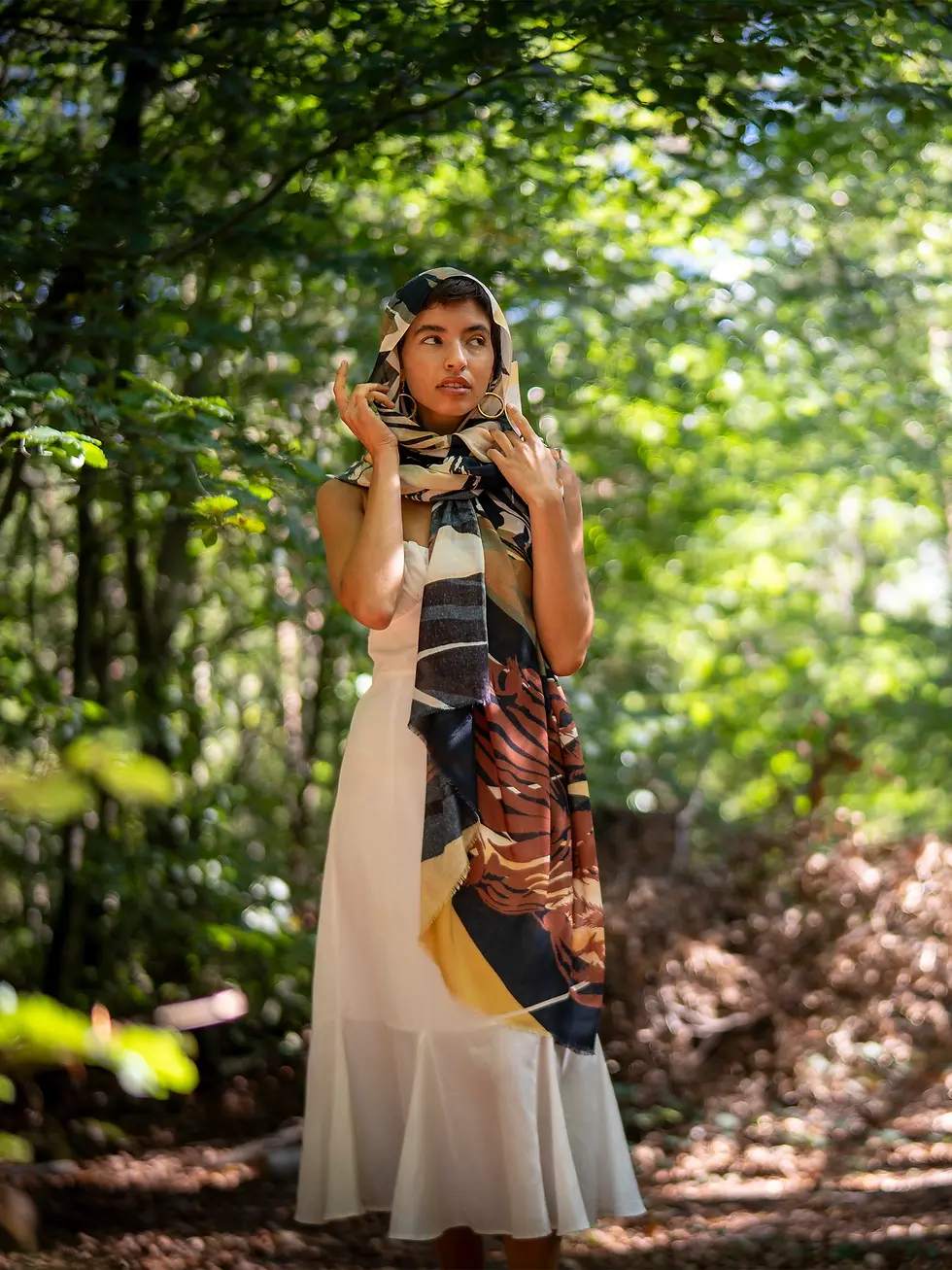 Thumbnail: Stripe Echoes Cashmere Modal