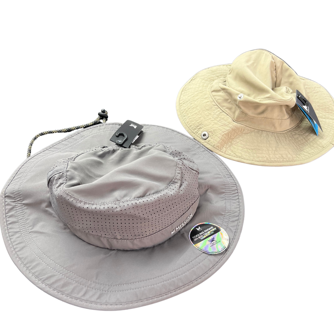 Cooling Mission Hats with UPF 50 Sun Protection