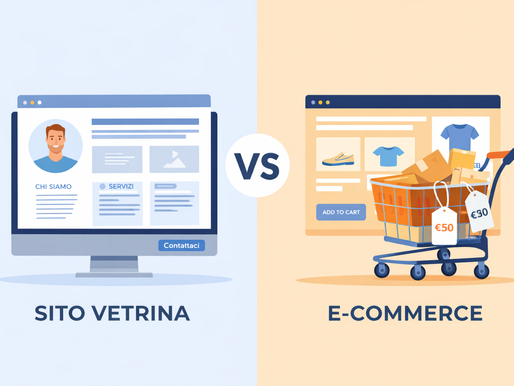 Sito vetrina o e-commerce? Come scegliere senza sbagliare