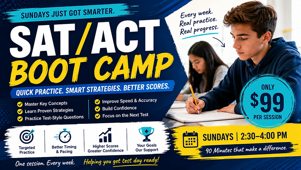 SAT/ACT Sunday Boot Camp