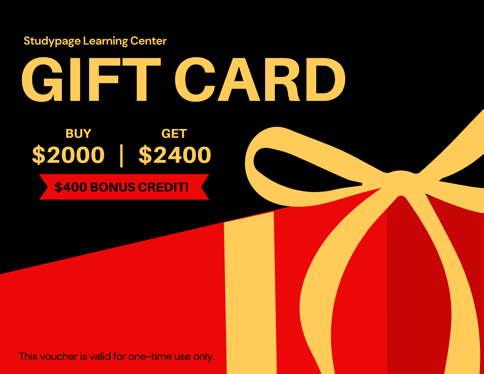 $2,000 StudyPage Gift Card