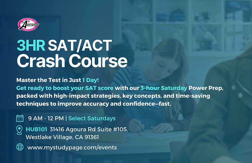 3hr SAT/ACT Crash Course  (HUB101)