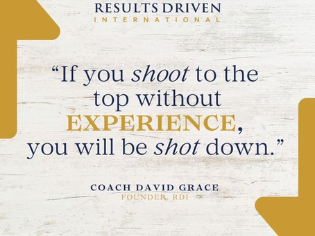 If you shoot to the top without experience