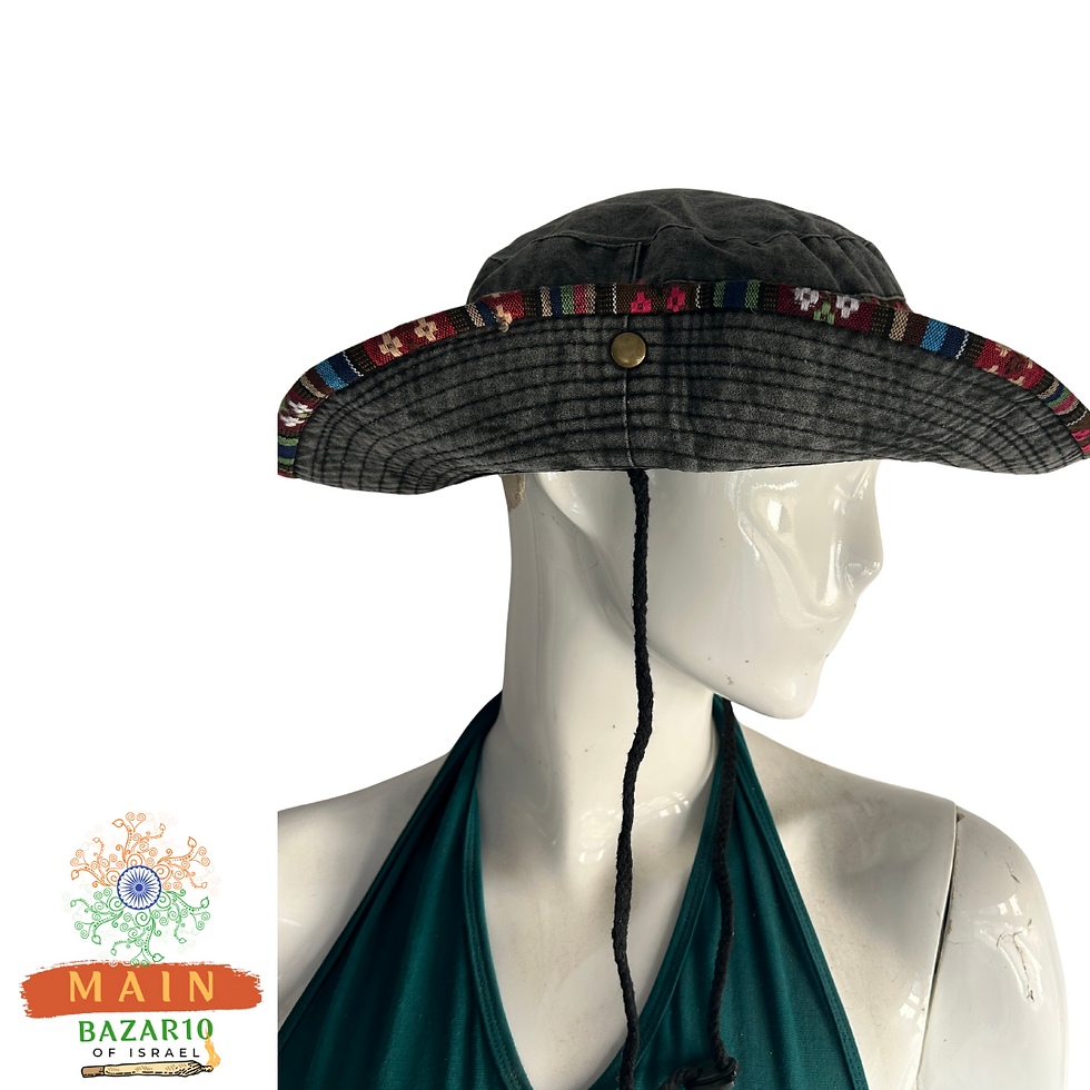 כובעים בצורת קאובוי למסיבות טבע ופסטיבלים צבע אפור