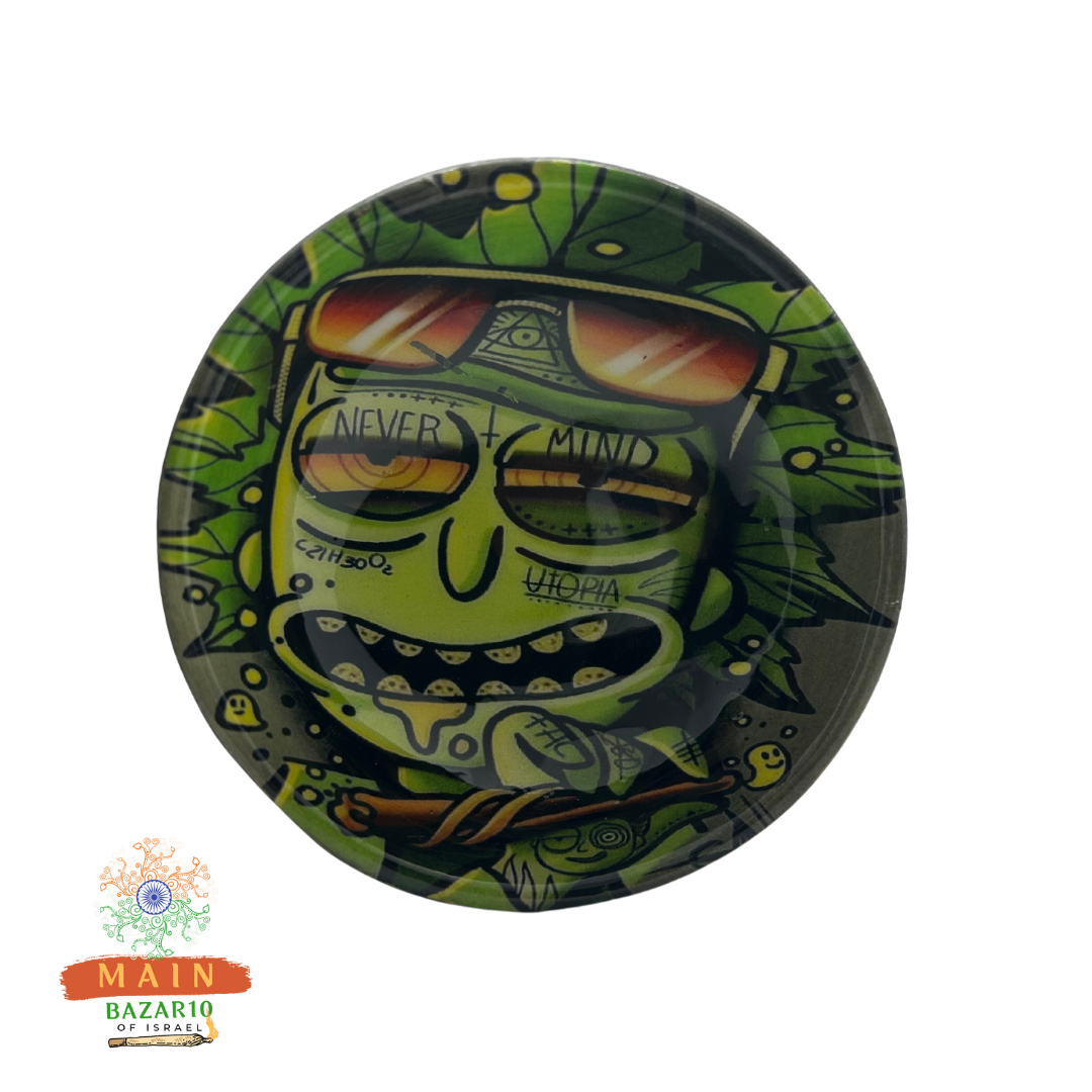 מגש מתכת מעוצב עם הדפס של דמות מצוירת