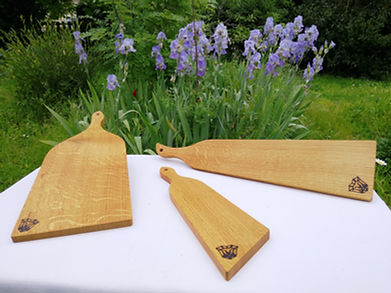 3 modèles de planches de découpe chêne